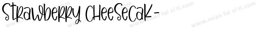 strawberry cheesecak字体转换
